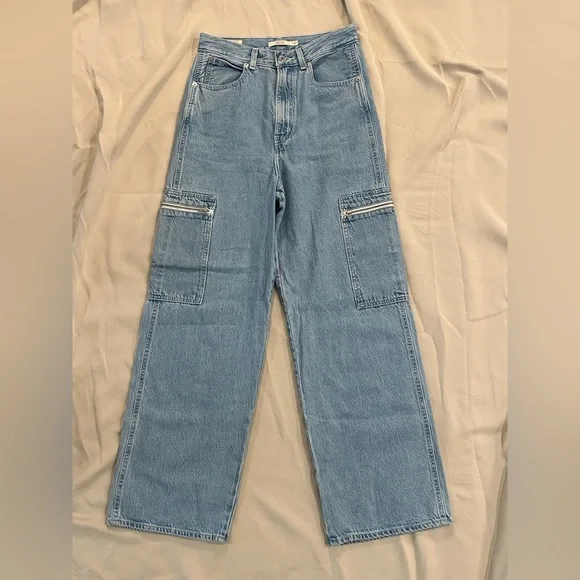 Levi’s High Loose Ample Haut Women’s Blue Jeans - Size 27 - Picture 2 of 14